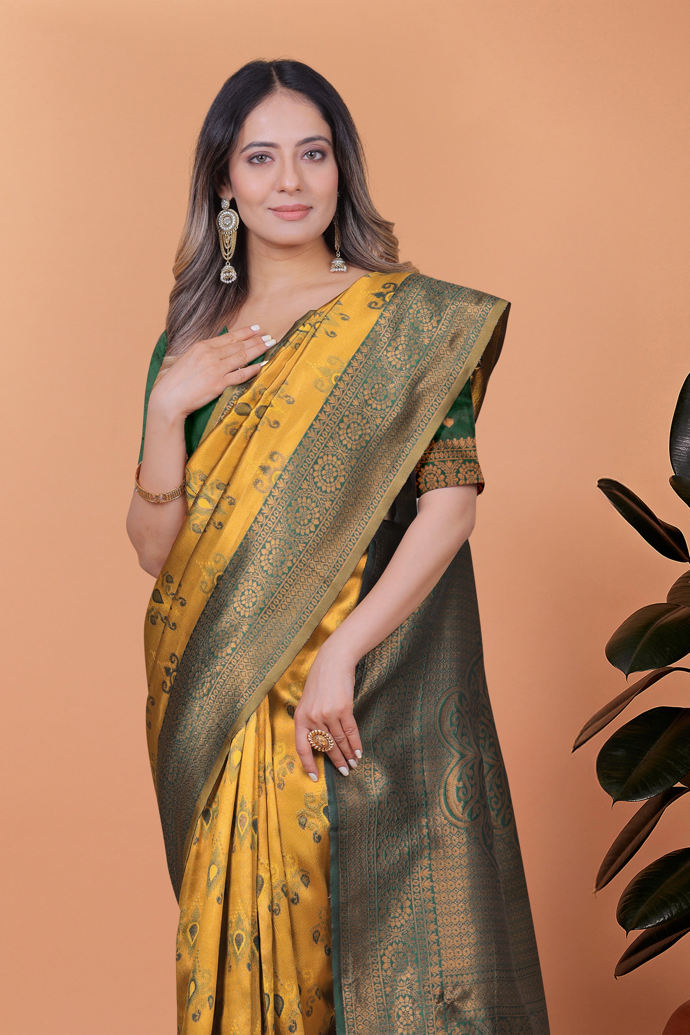Royal Radiance Banarasi Silk Saree with 8 color option