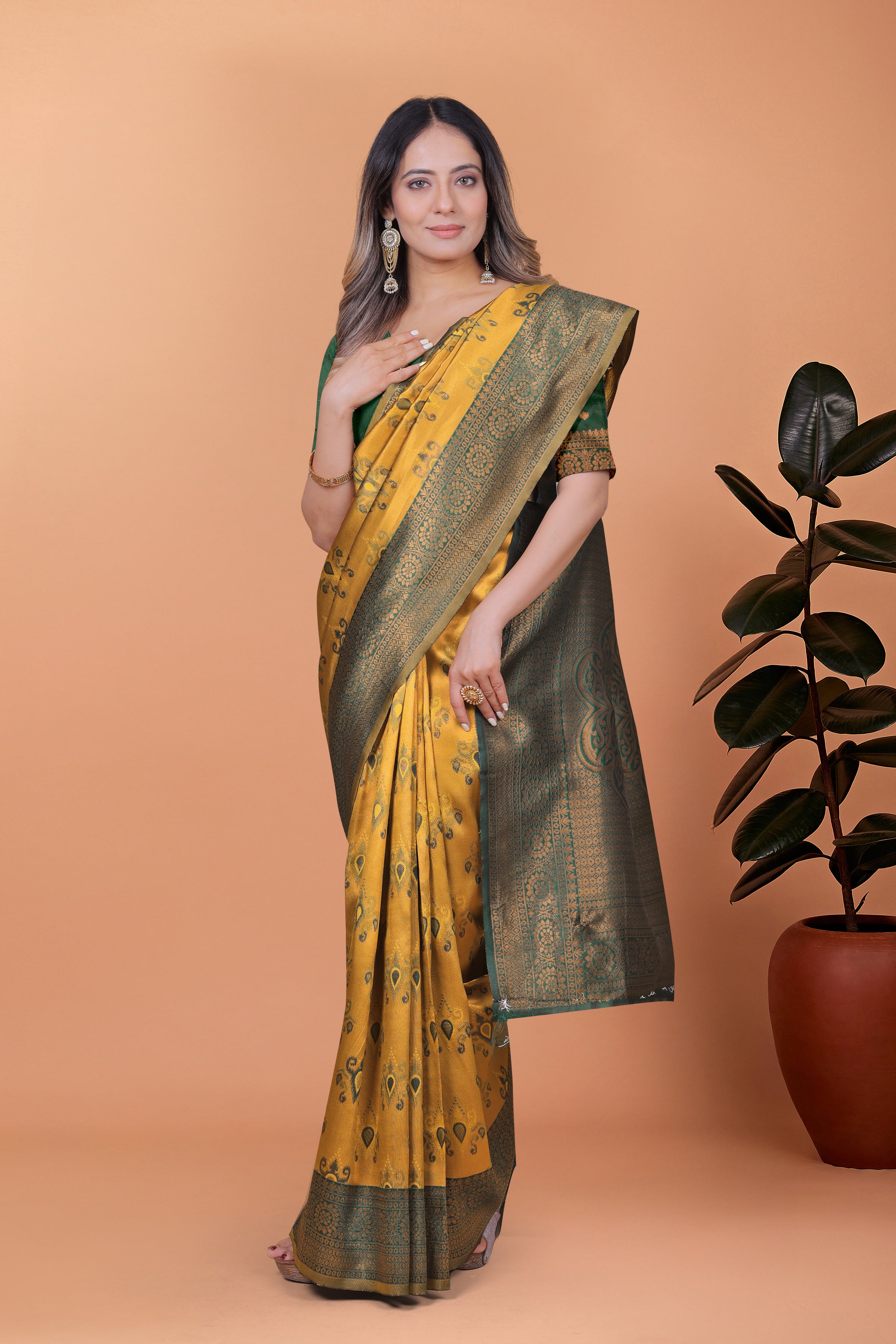 Royal Radiance Banarasi Silk Saree with 8 color option