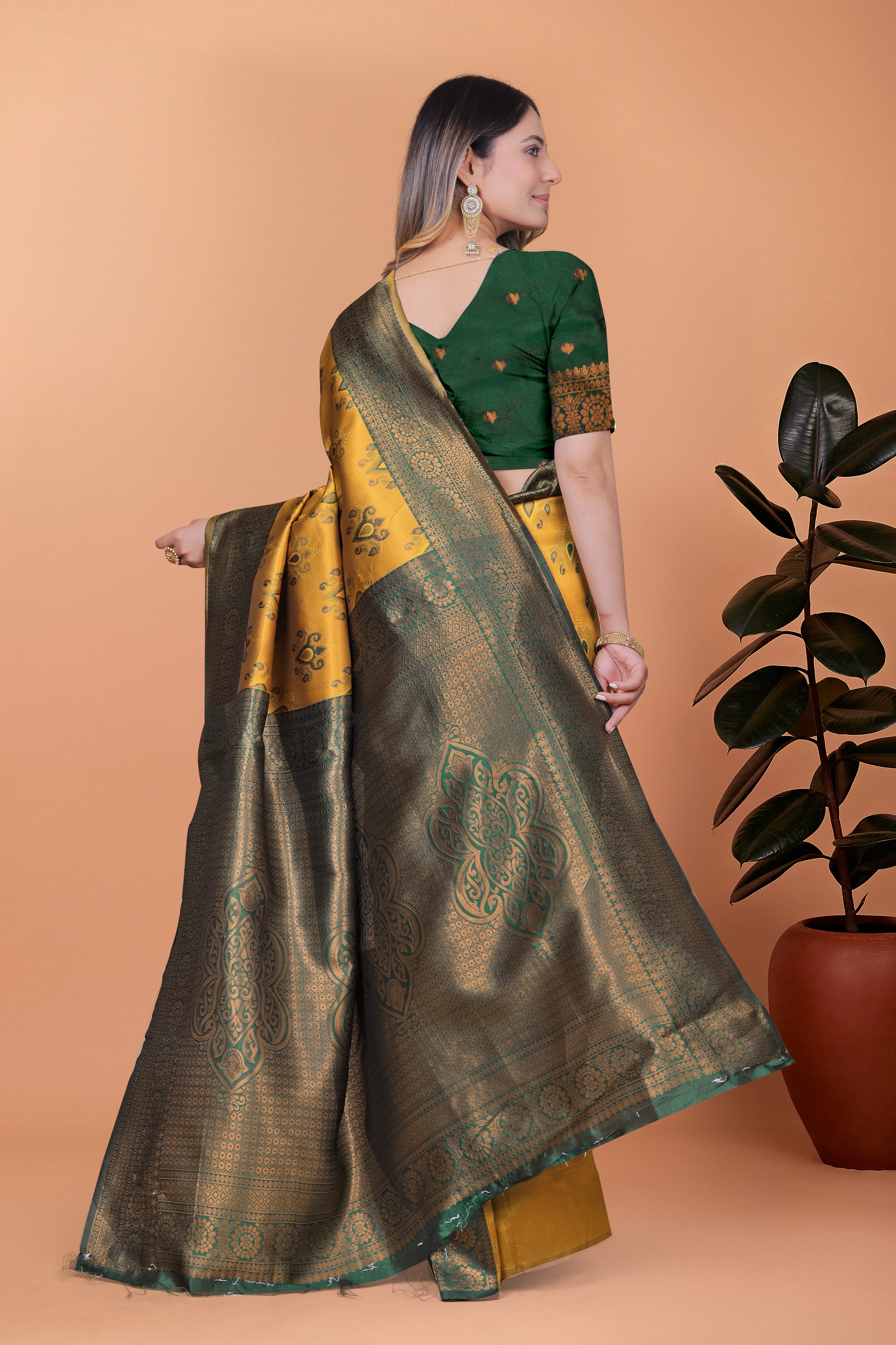 Royal Radiance Banarasi Silk Saree with 8 color option