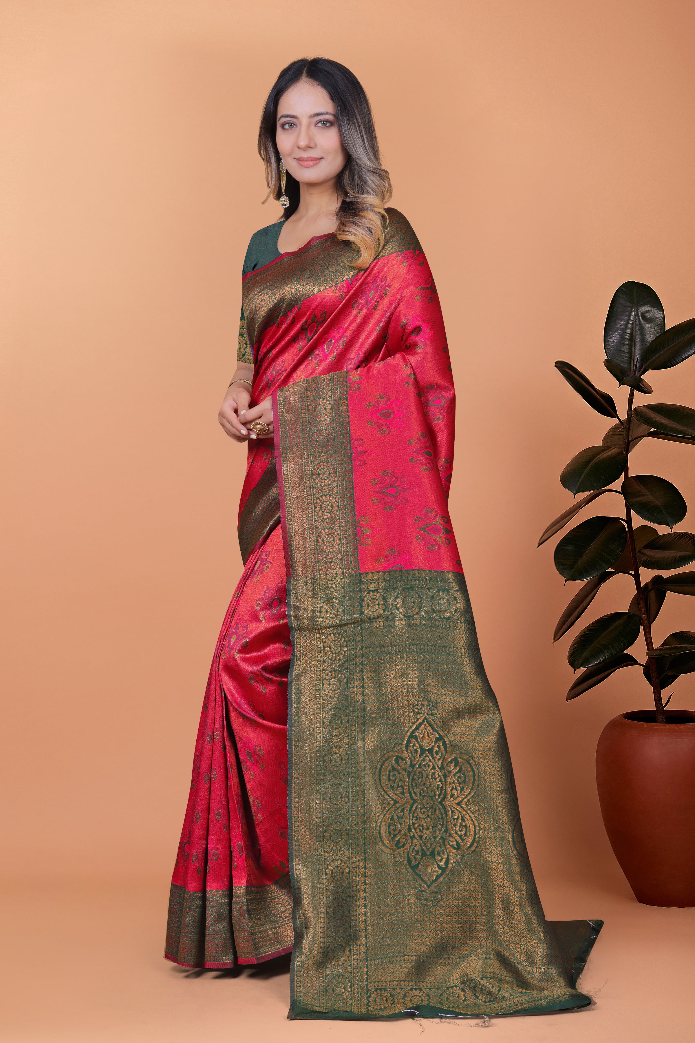 Royal Radiance Banarasi Silk Saree with 8 color option
