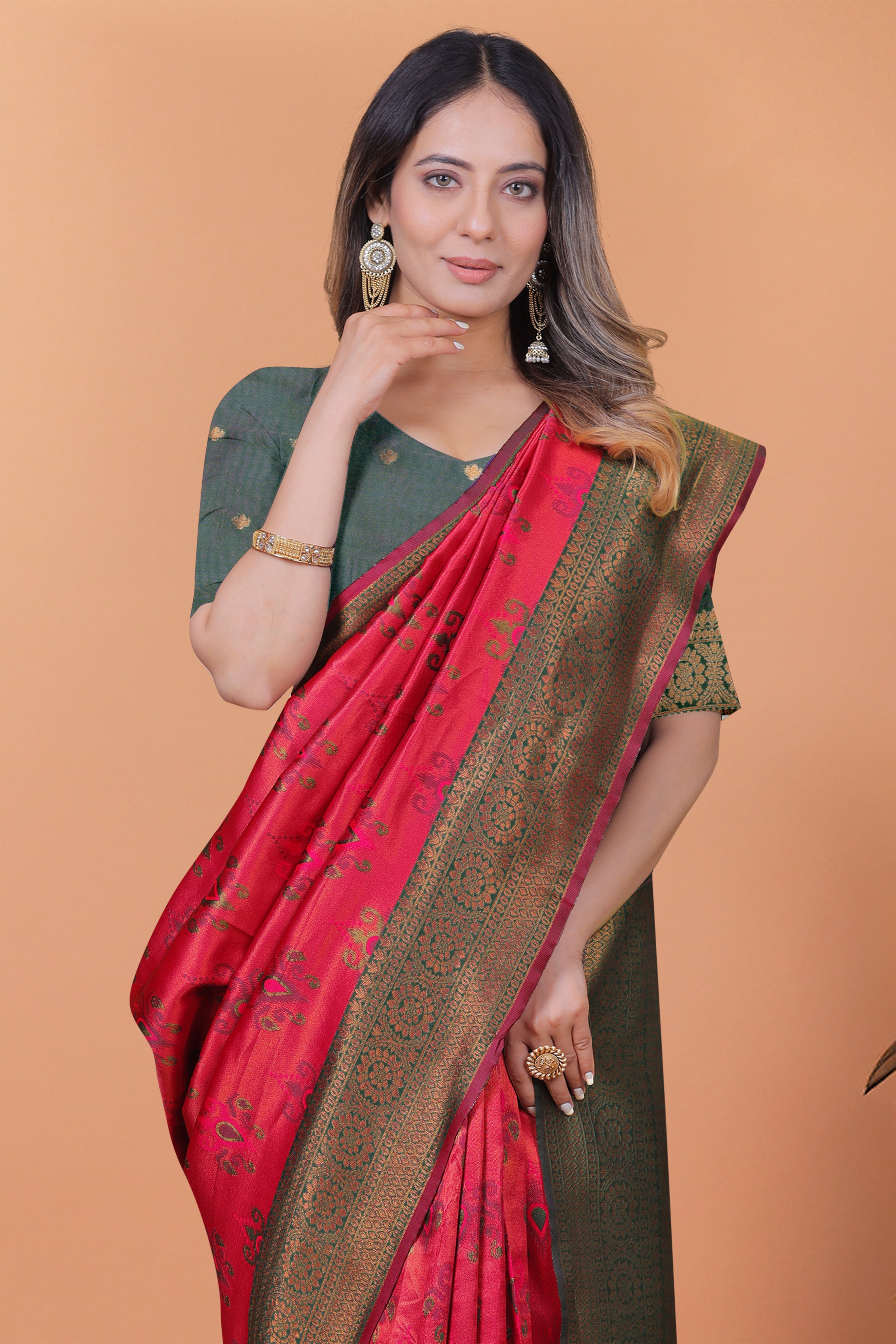 Royal Radiance Banarasi Silk Saree with 8 color option