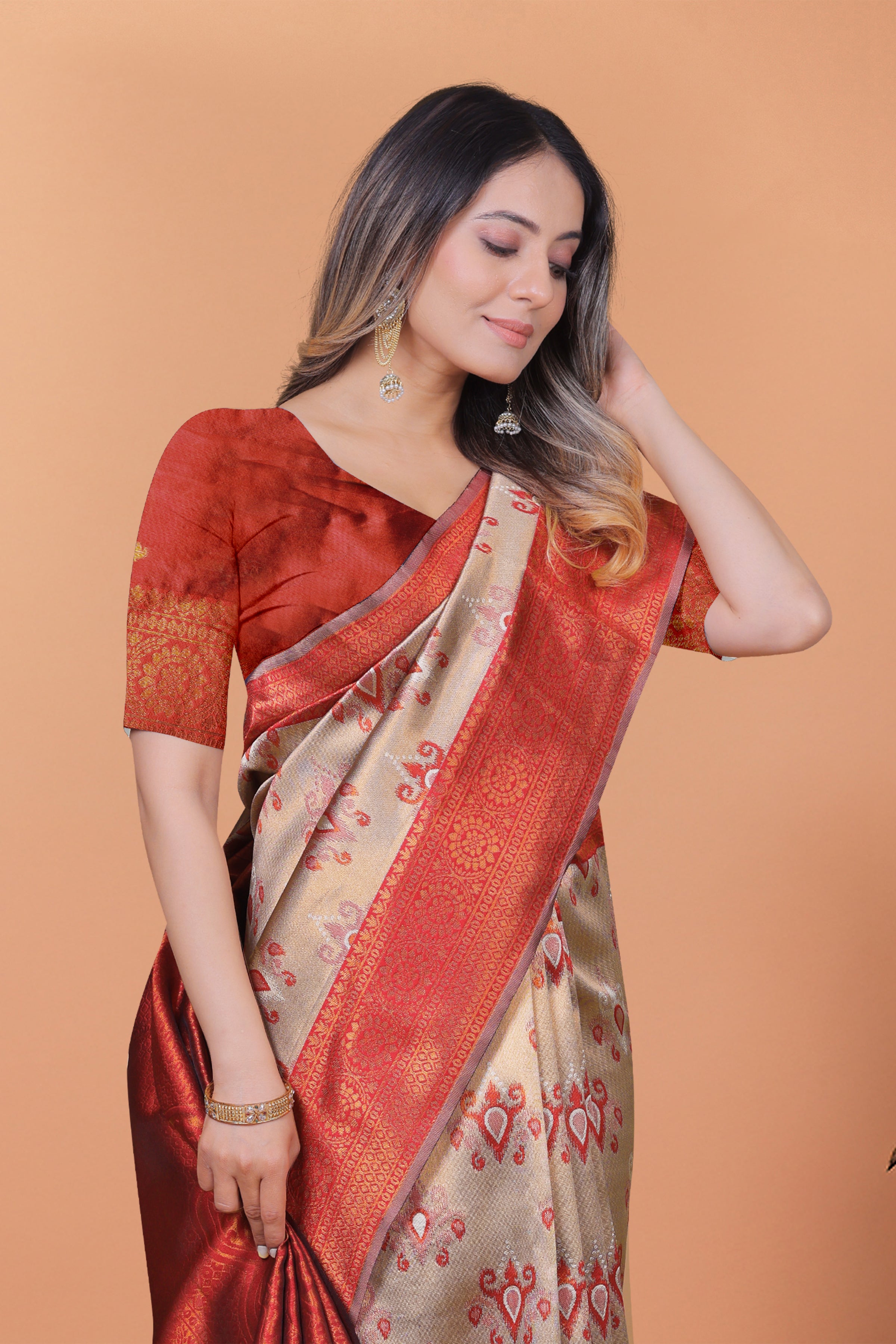 Royal Radiance Banarasi Silk Saree with 8 color option