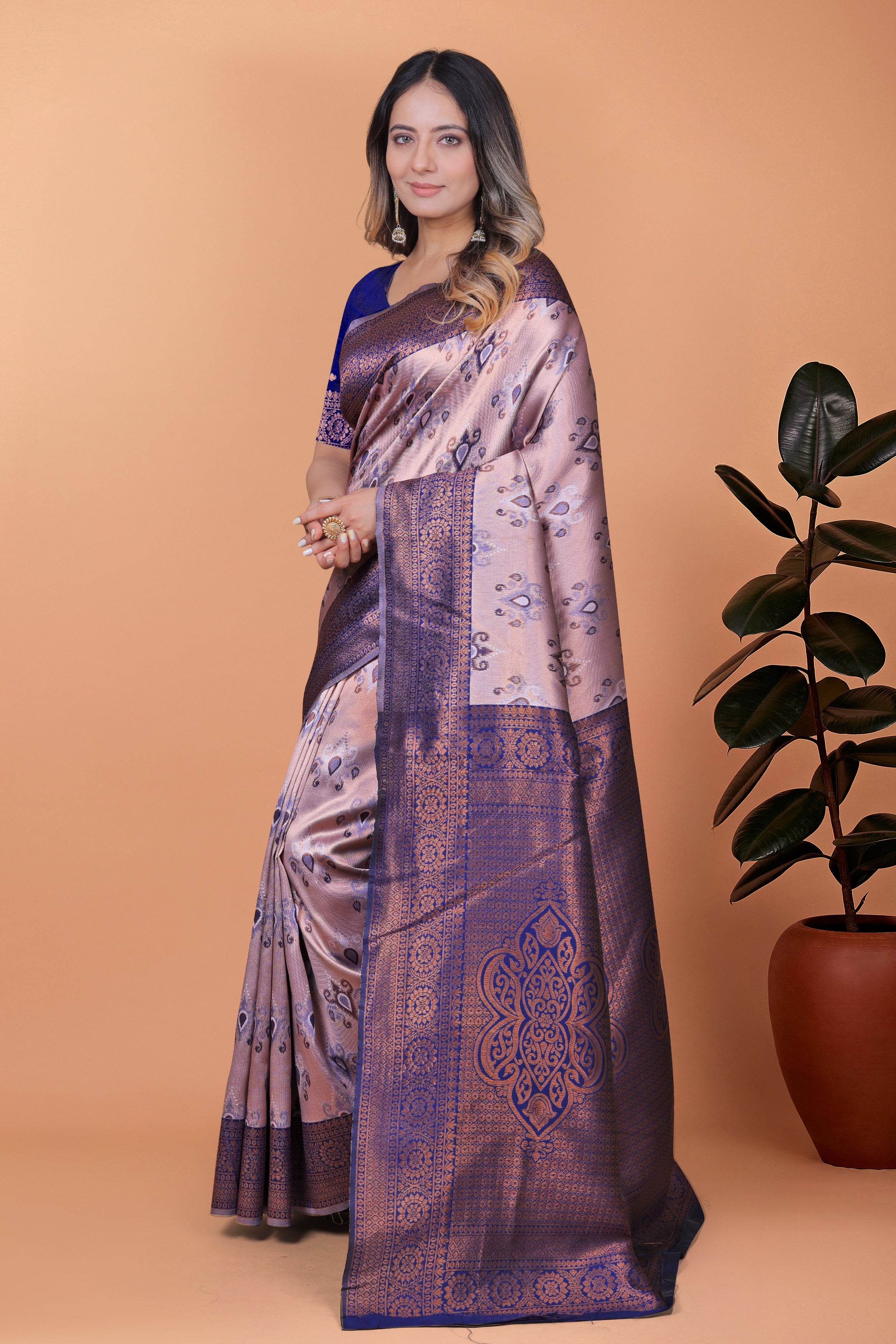 Royal Radiance Banarasi Silk Saree with 8 color option