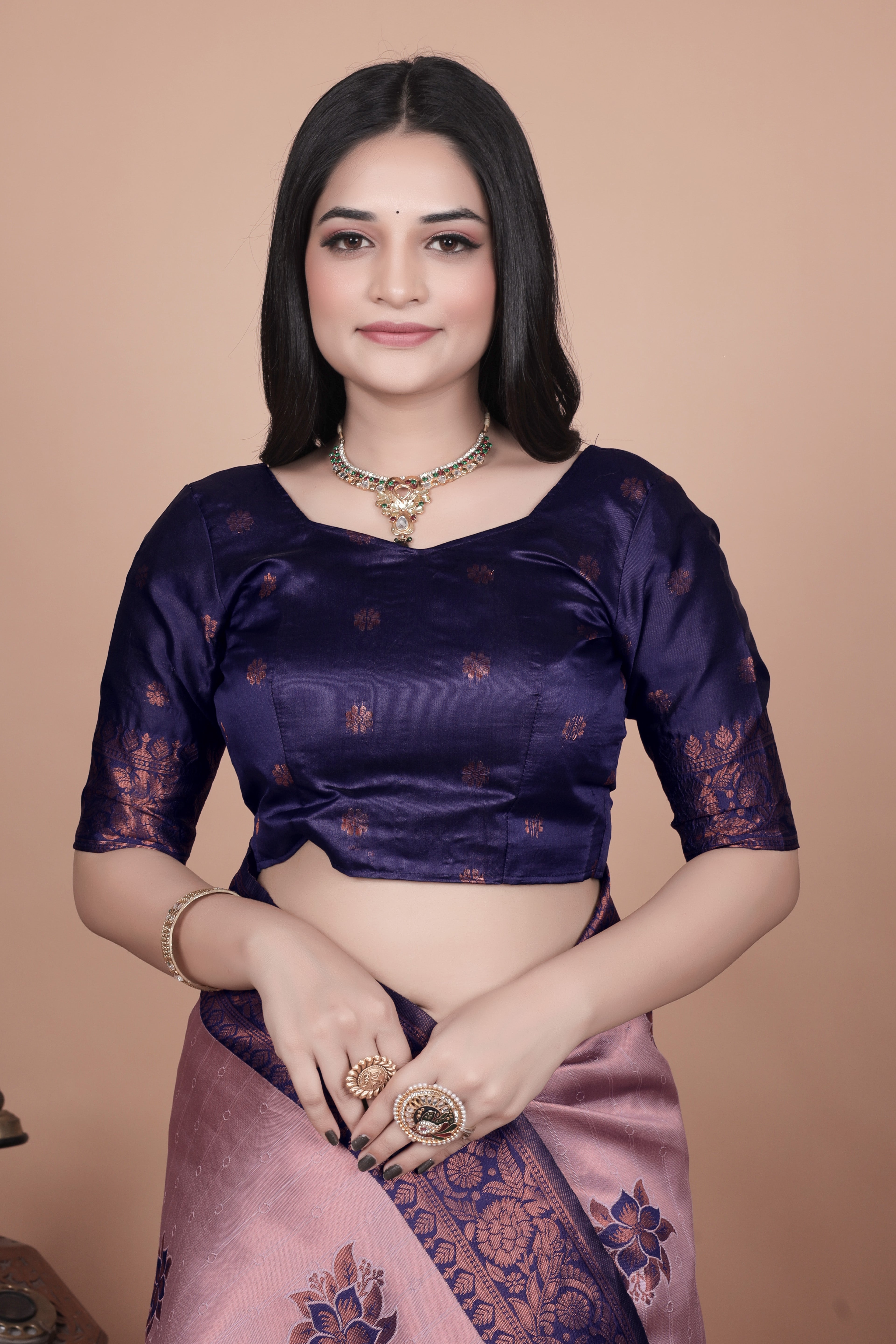 Banarasi Silk Saree with Lotus Motifs with 8 color option 🌺✨