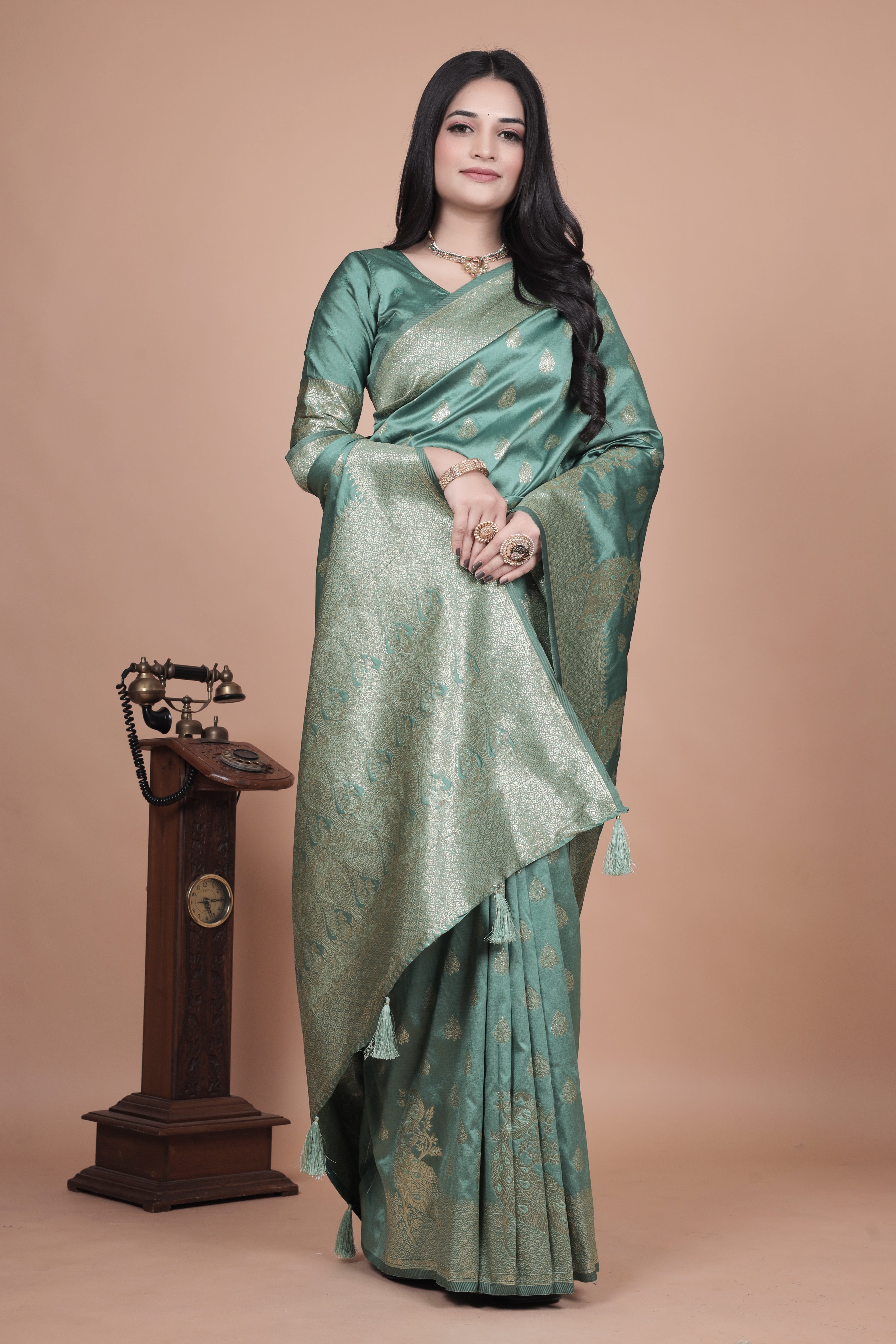 Banarasi Silk Saree with Zari Weaving