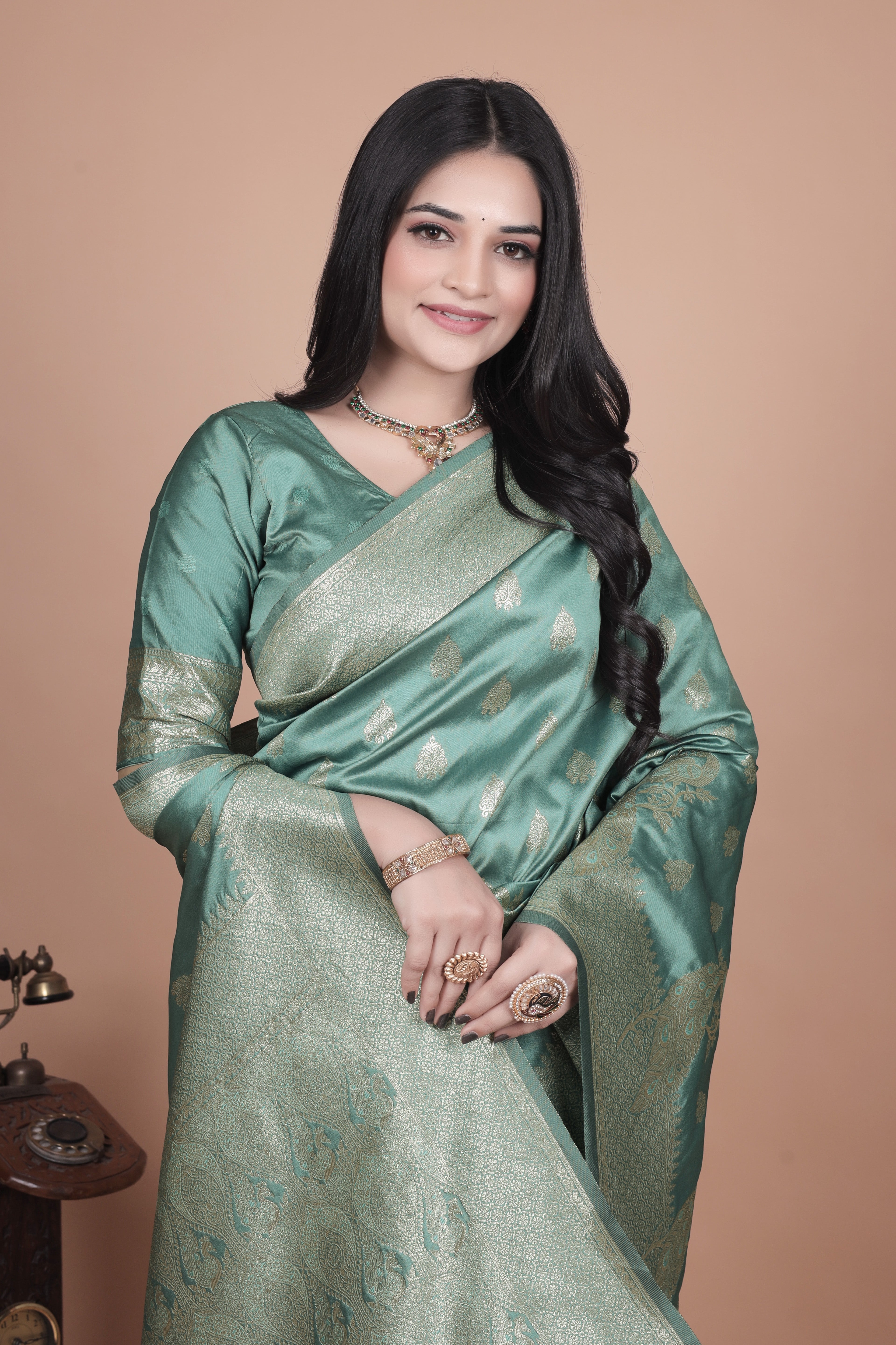 Banarasi Silk Saree with Zari Weaving