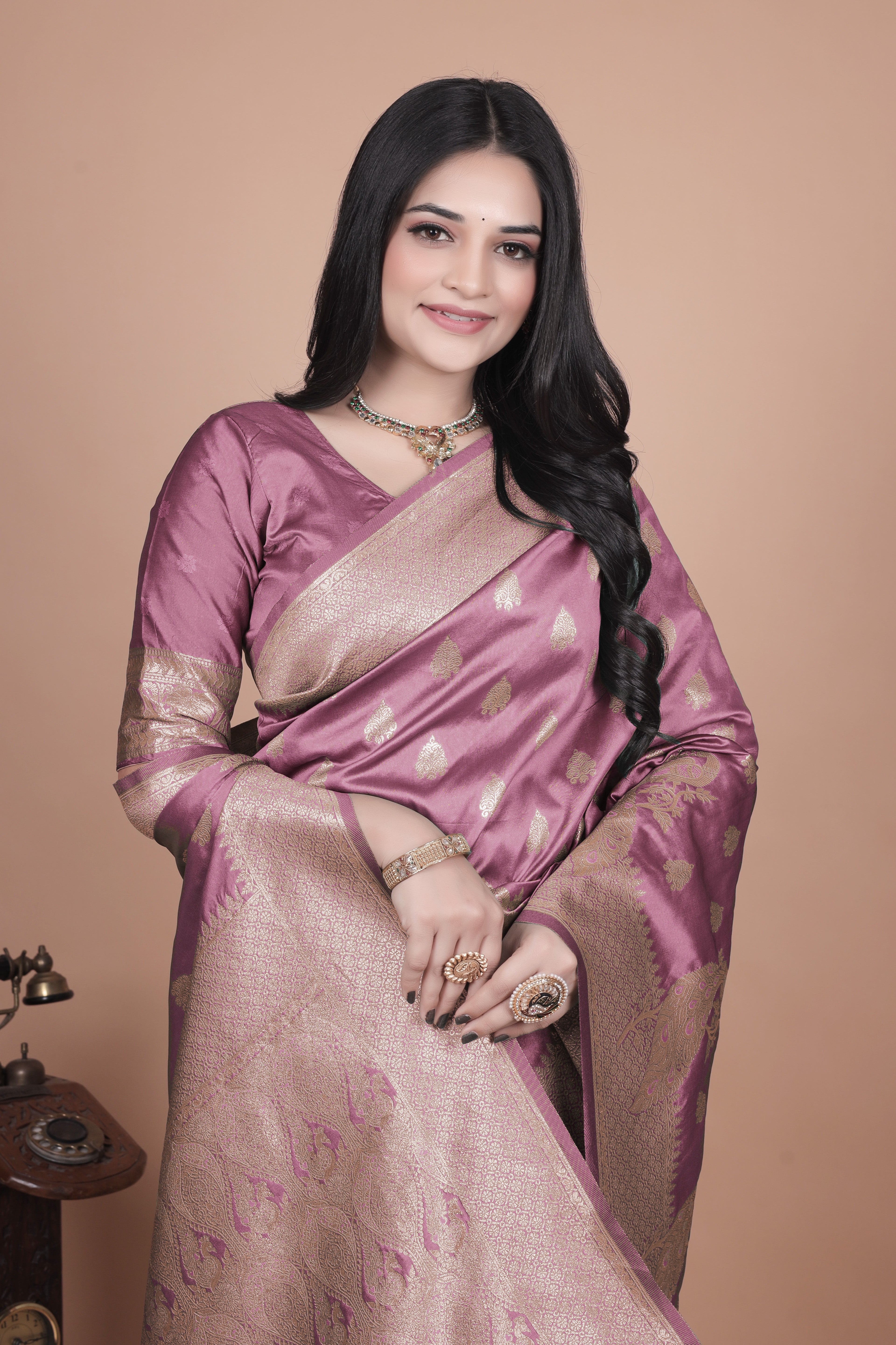 Banarasi Silk Saree with Zari Weaving