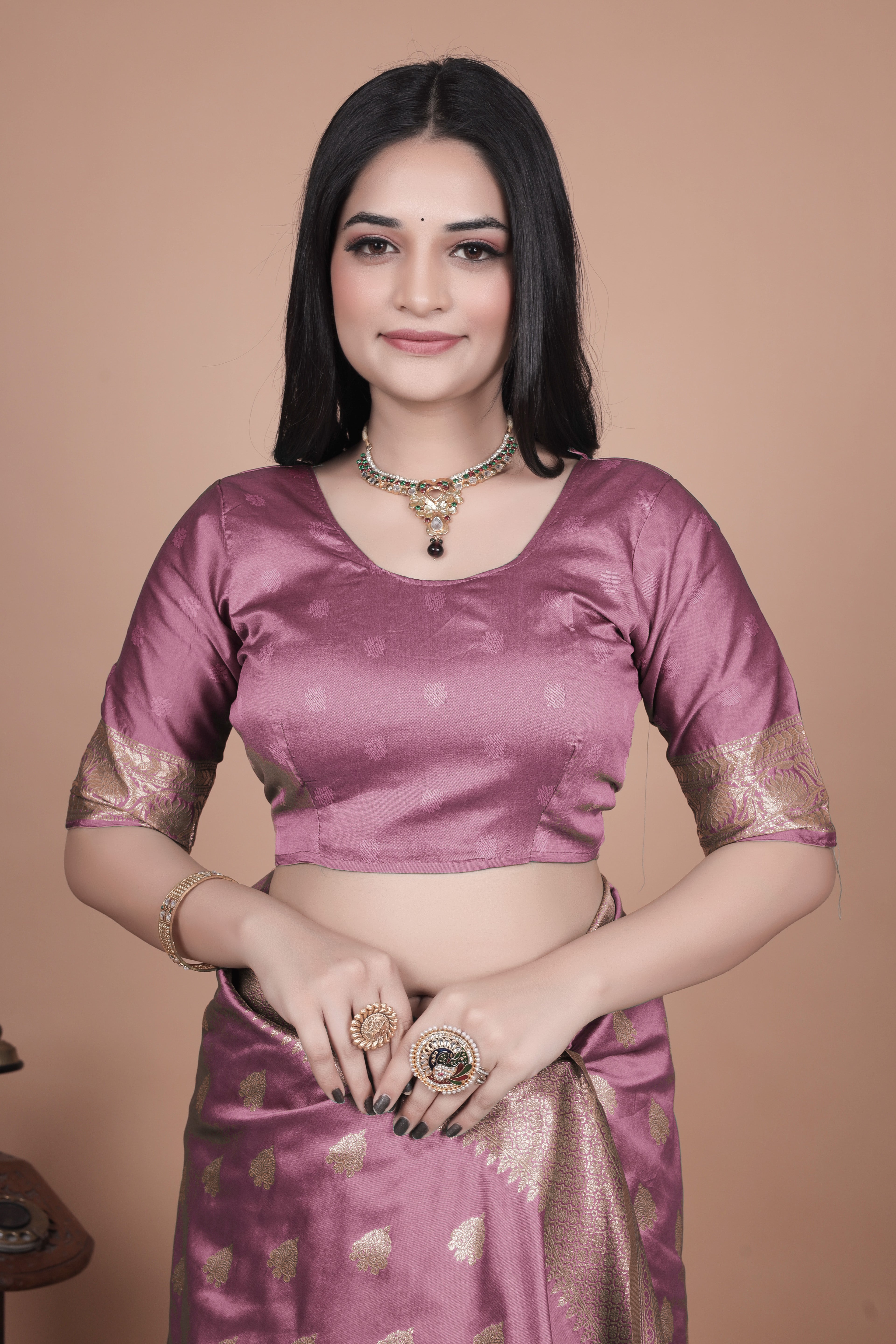 Banarasi Silk Saree with Zari Weaving