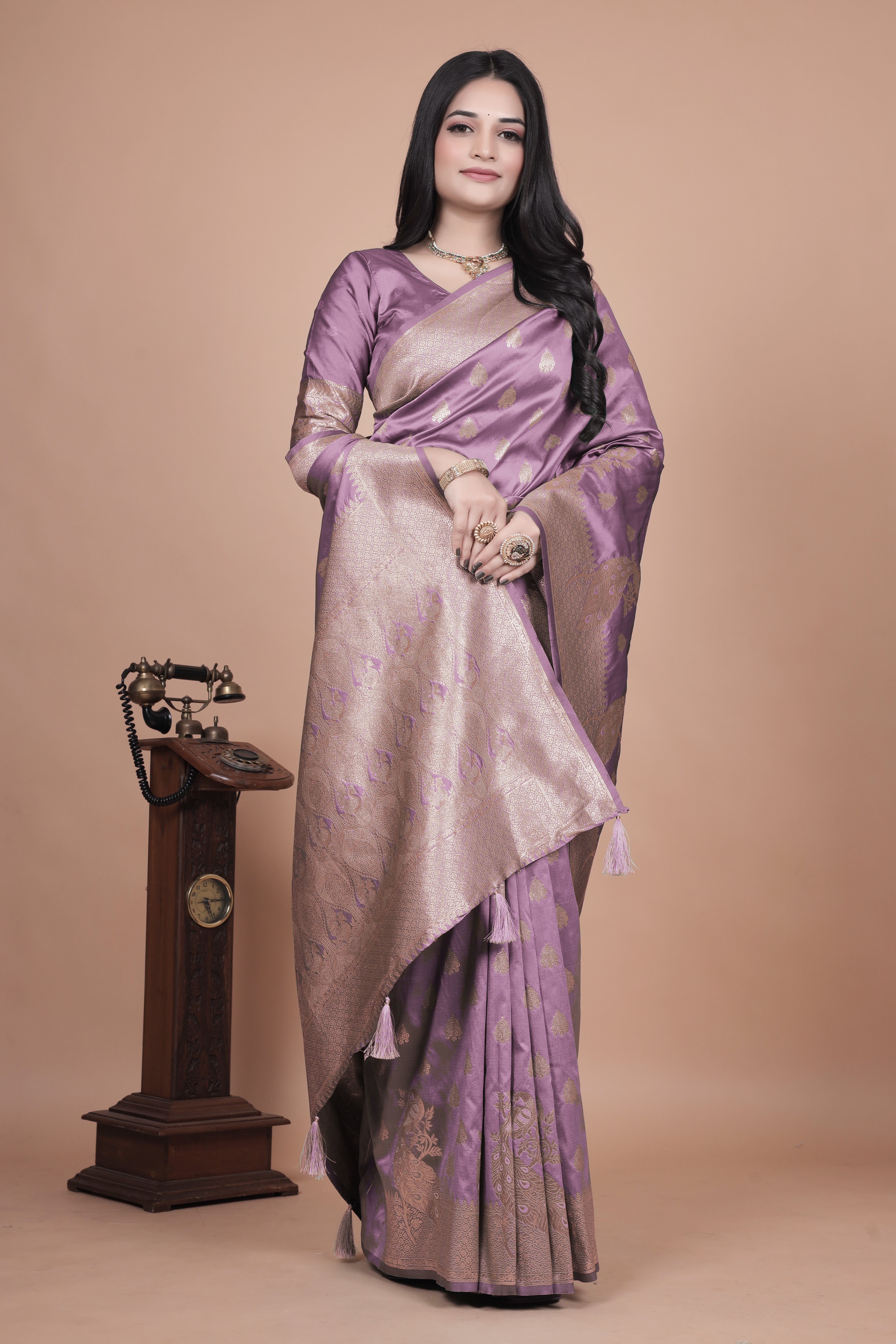 Banarasi Silk Saree with Zari Weaving