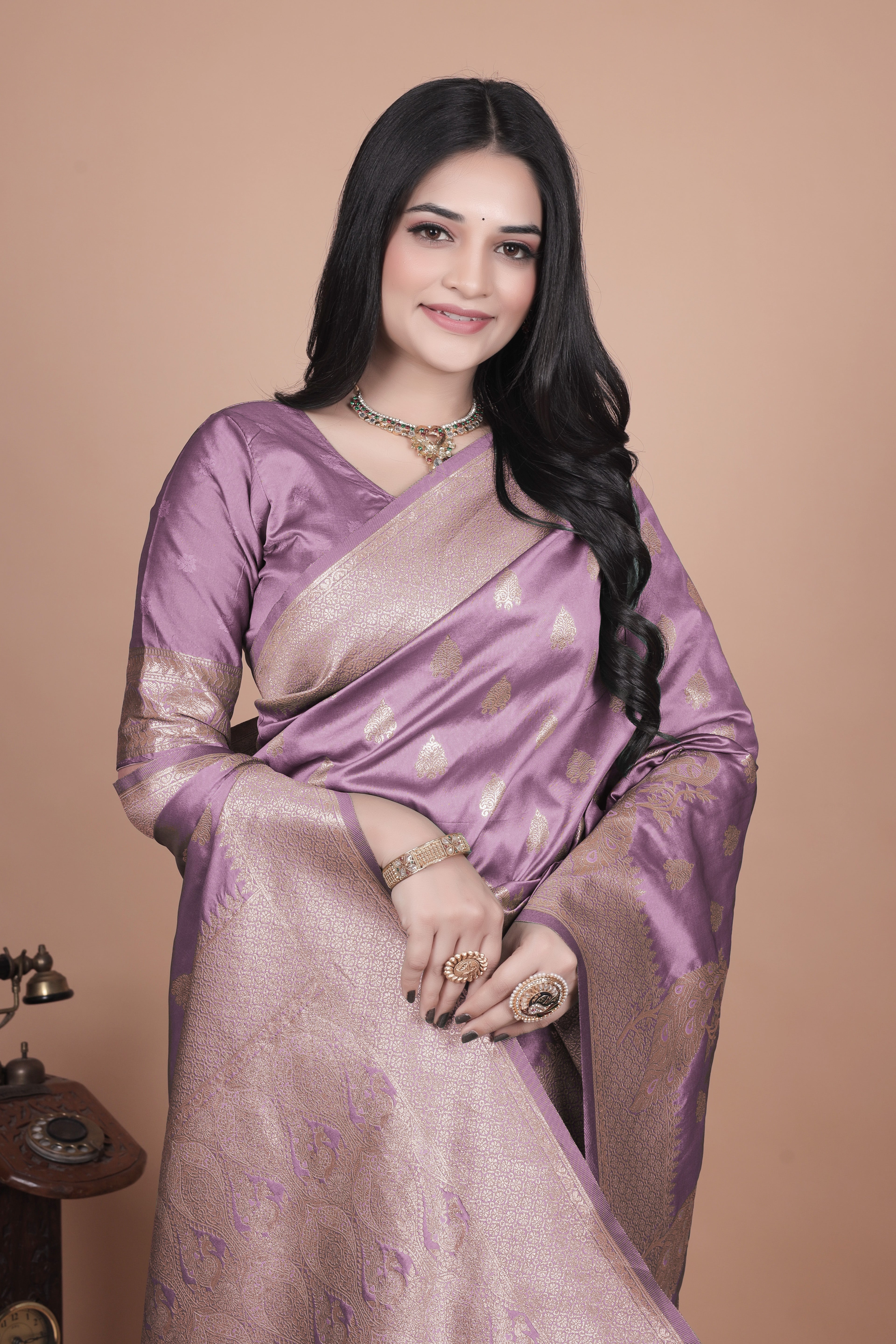 Banarasi Silk Saree with Zari Weaving