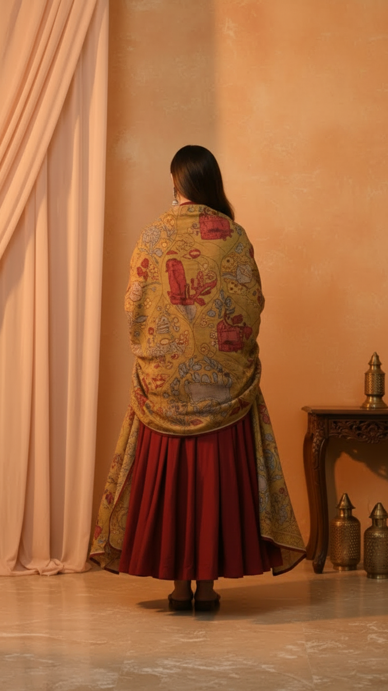 Timeless Maroon Cotton Silk Anarkali Set