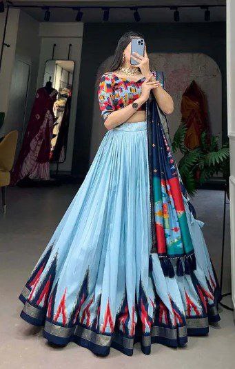 🌸✨ Blossom Boldly – Radiate Charm in Floral Printed Lehengas ✨🌸