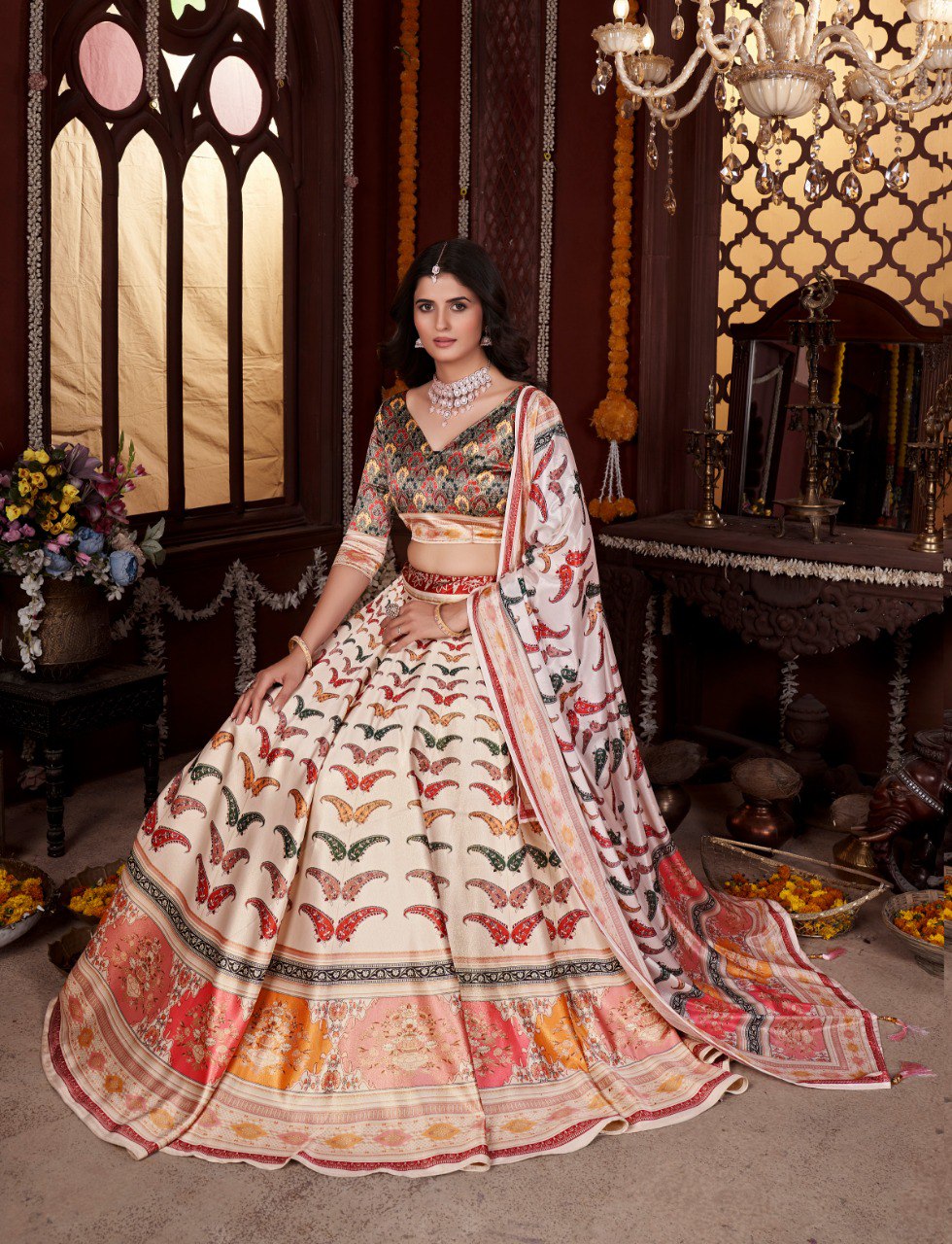 Trending NAVRATRI SPECIAL Bollywood Printed Lehenga Choli ✨ Digital Printed | Party Wear | Side Wear Collection  👑 KING OF QUALITY 👑