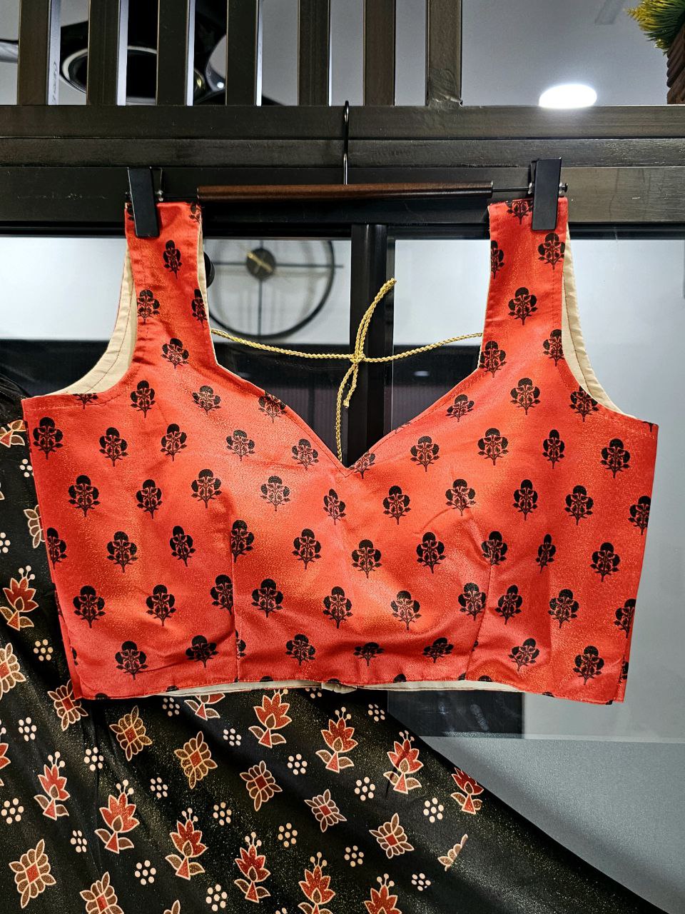 Satin Lehenga Choli with Digital Print and Heavy Lace Dupatta