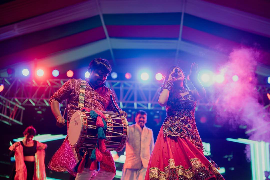 Rayon Cotton Mirror Work Lehenga Kurti Set