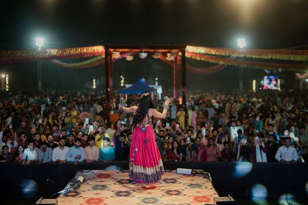 Rayon Cotton Mirror Work Lehenga Kurti Set