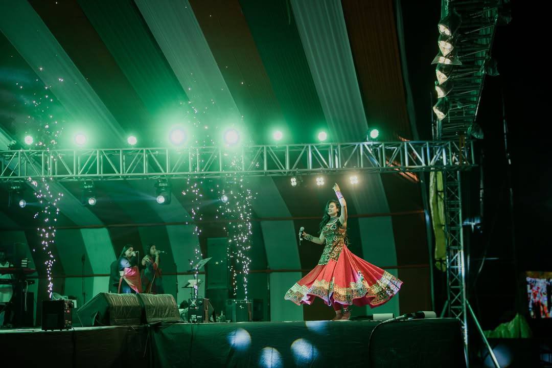 Rayon Cotton Mirror Work Lehenga Kurti Set