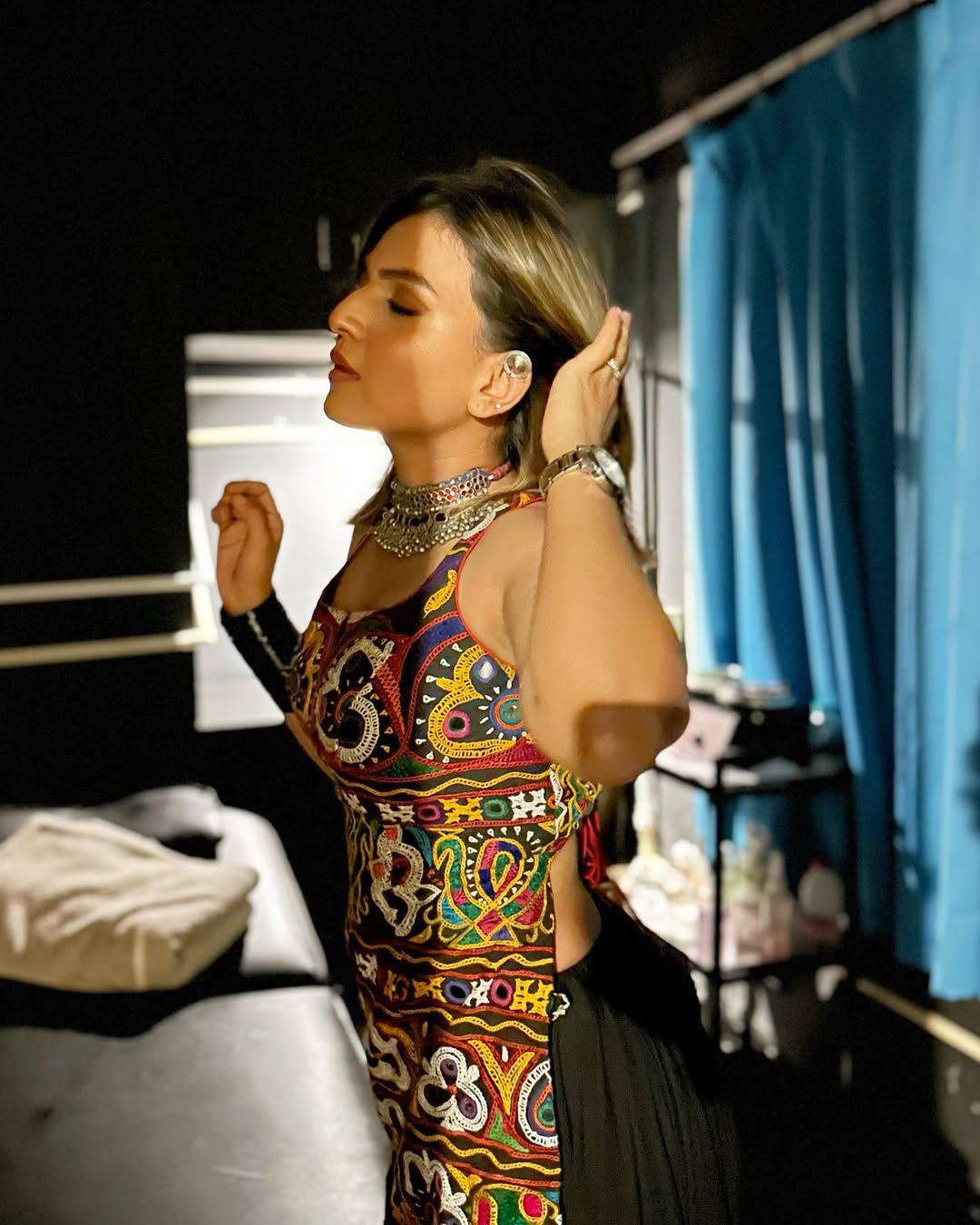 Heavy Muslin Cotton Western Kurti with Lehenga Set