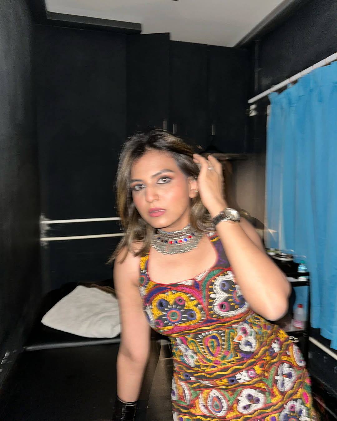 Heavy Muslin Cotton Western Kurti with Lehenga Set