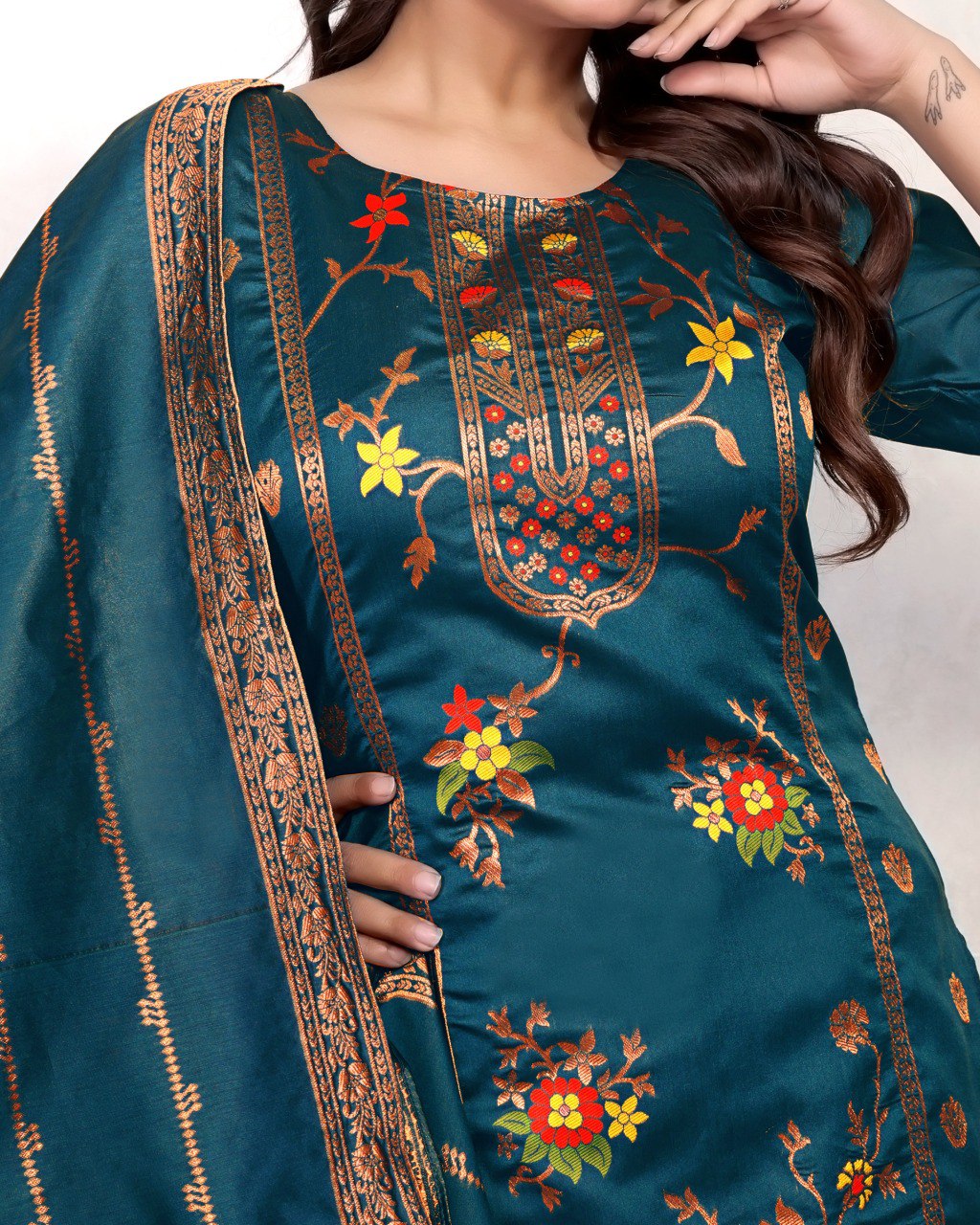 Introducing New Kurti Dupatta &amp; Bottom Set