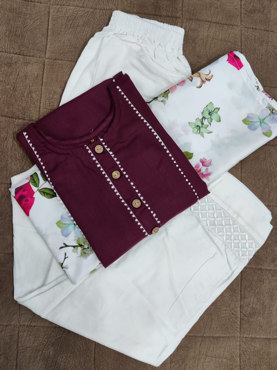 New Launching Magical Digital Print Kurti Set with Pant & Dupatta 🌸💥