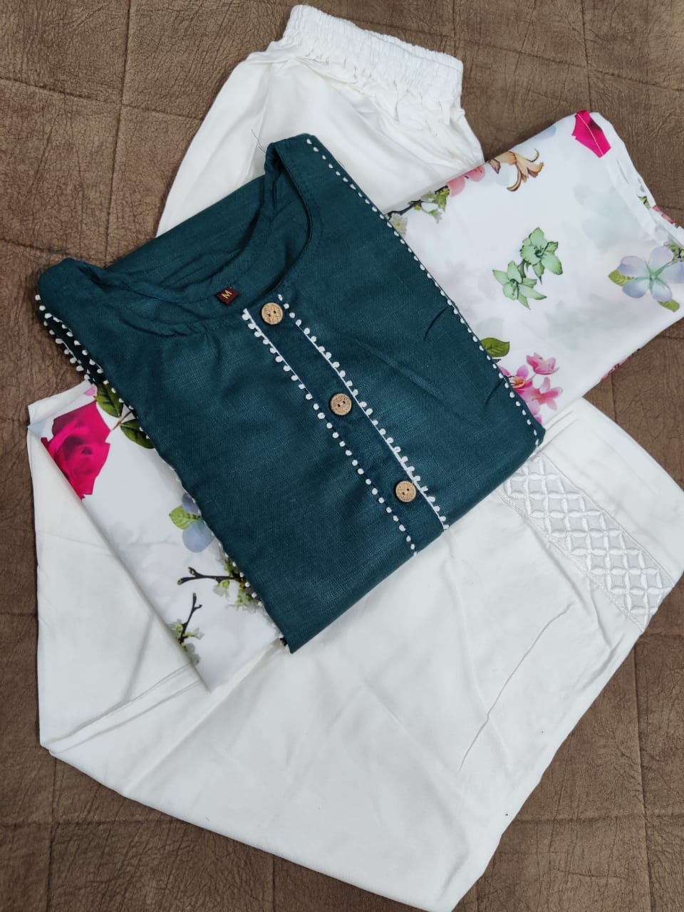 New Launching Magical Digital Print Kurti Set with Pant & Dupatta 🌸💥