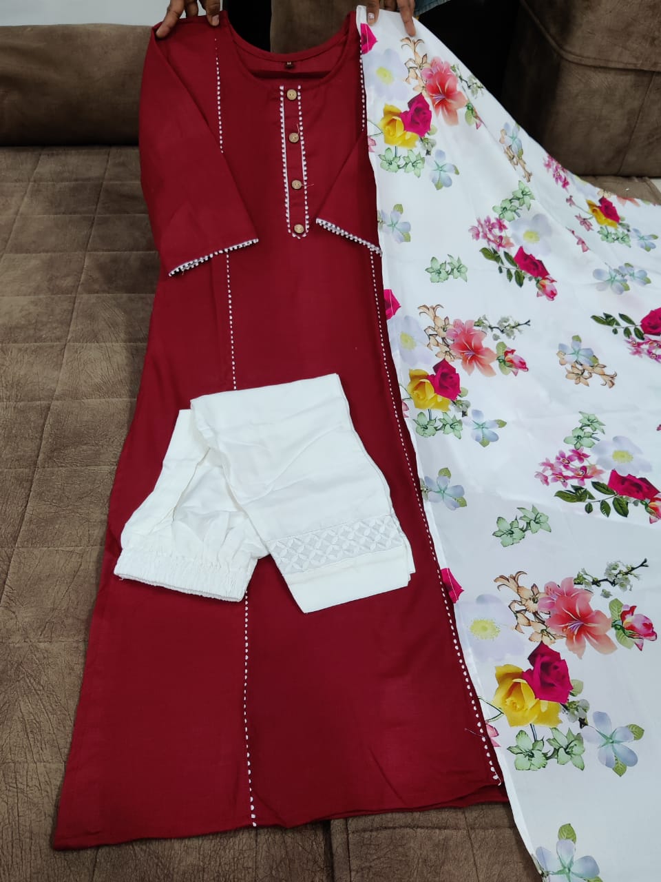 New Launching Magical Digital Print Kurti Set with Pant & Dupatta 🌸💥