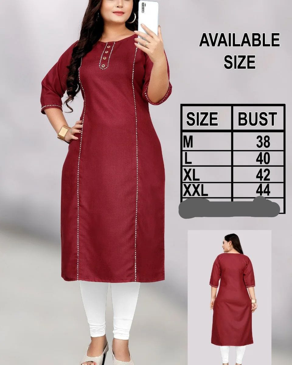 Elegant Rubi Cotton Kurtis