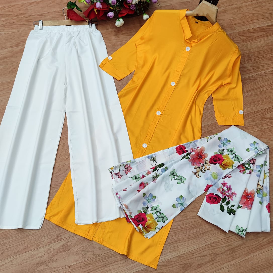 Premium Rayon Kurti Set