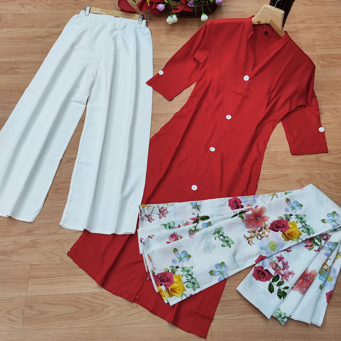 Premium Rayon Kurti Set