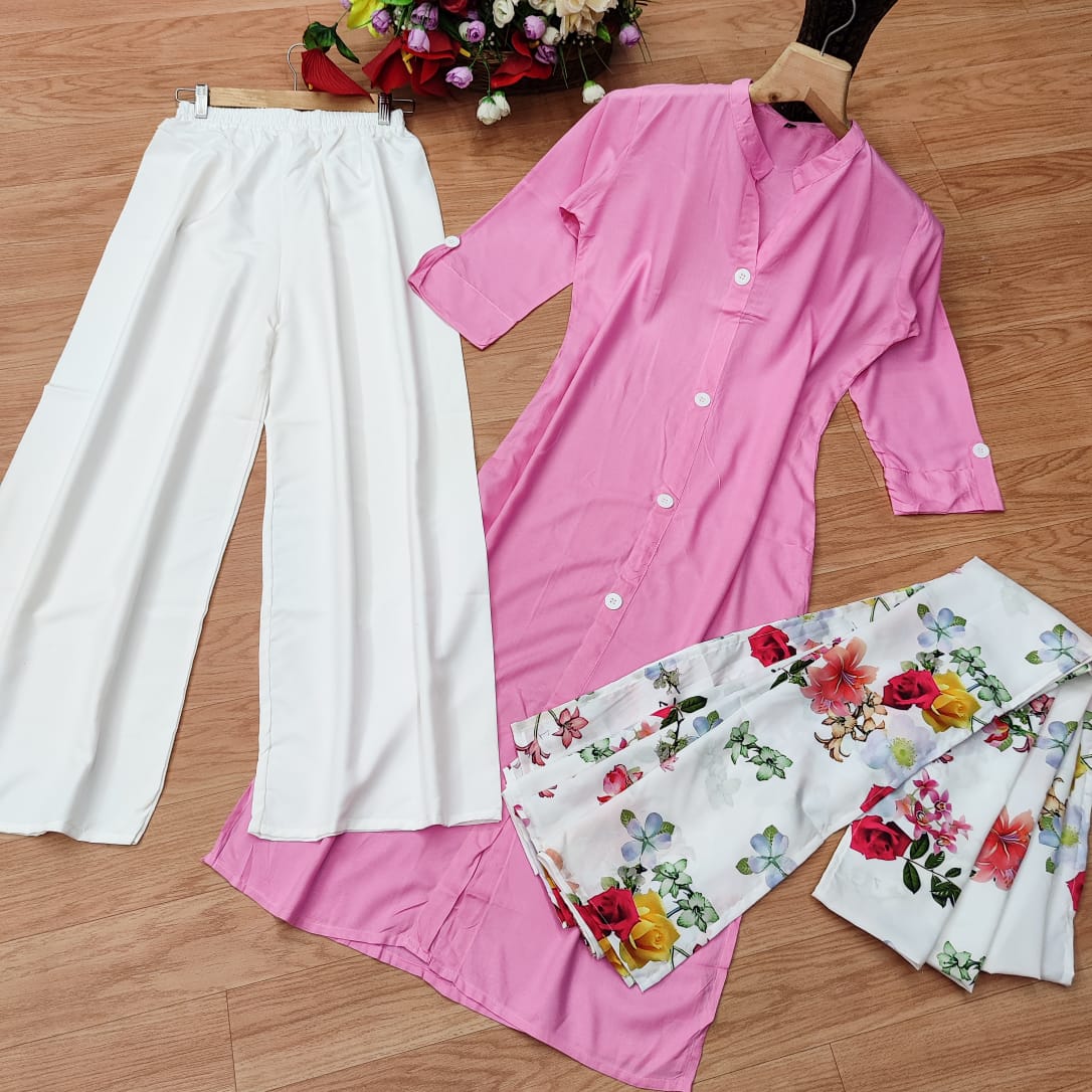 Premium Rayon Kurti Set