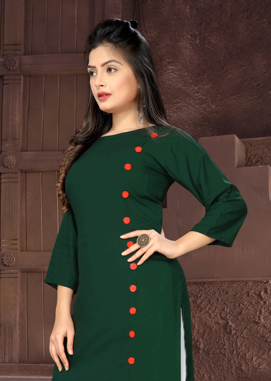 Elegant Rayon Kurti Set