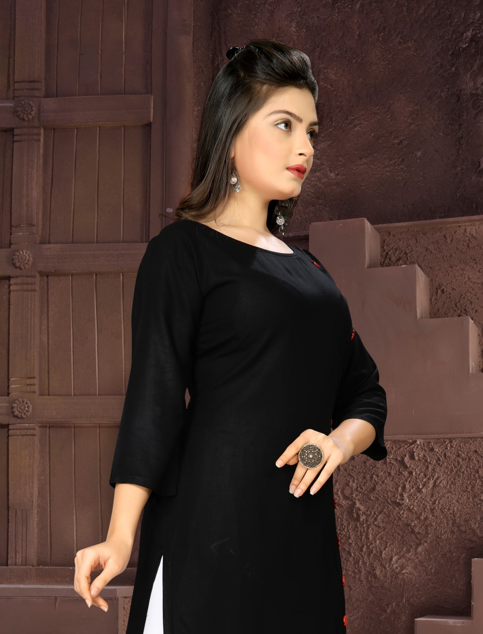 Elegant Rayon Kurti Set
