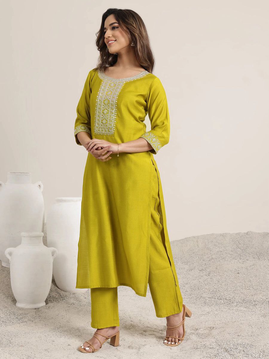 Premium Embroidered Rayon Slub Kurta Pant Set with Amrai Silk Dupatta | Festival & Party Wear Collection