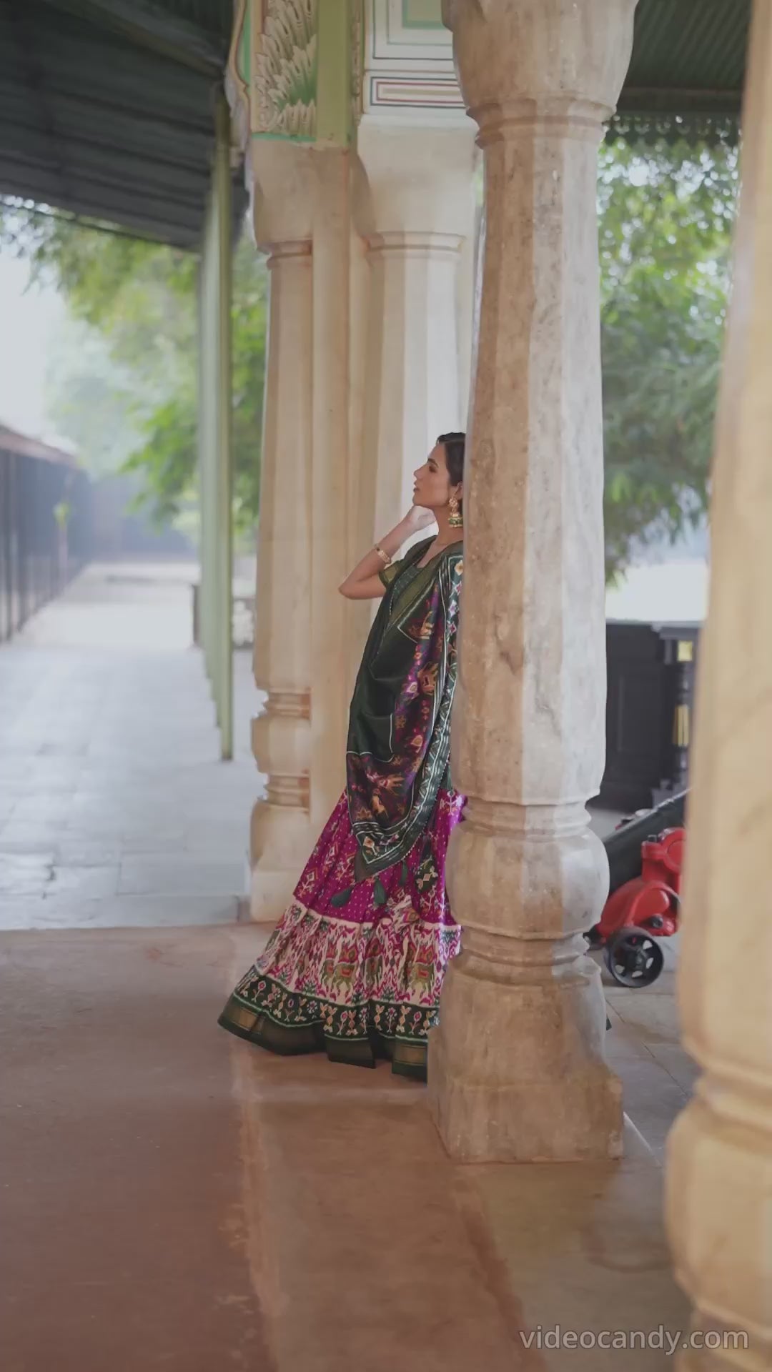 Tusser Silk Lehenga Choli with Intricate Print and Dupatta